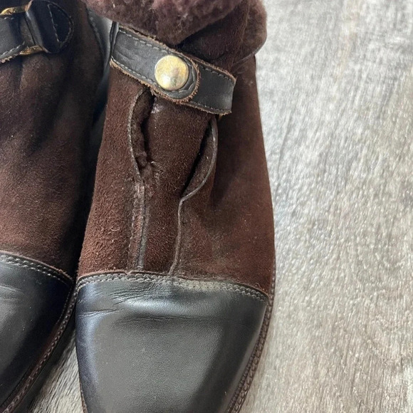 Vintage KAMOURASKA Canada Shearling Booties 9 - Picture 5 of 8